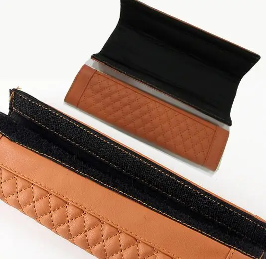 2 шт. автомобильный детский кожаный ремень безопасности для автомобилей защита