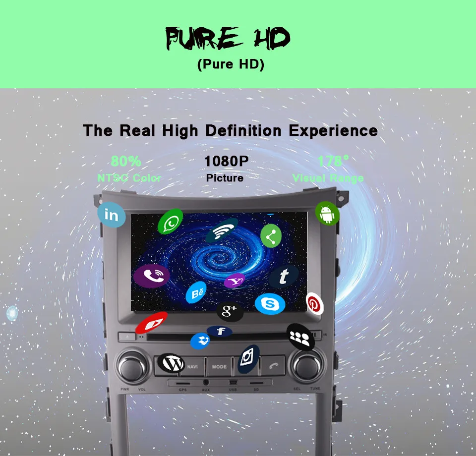 Автомобильный DVD плеер 2DIN 4 + 64 android 10 Fit Hyundai VERACRUZ IX55 2006 2012 15 16 2017 мультимедийный
