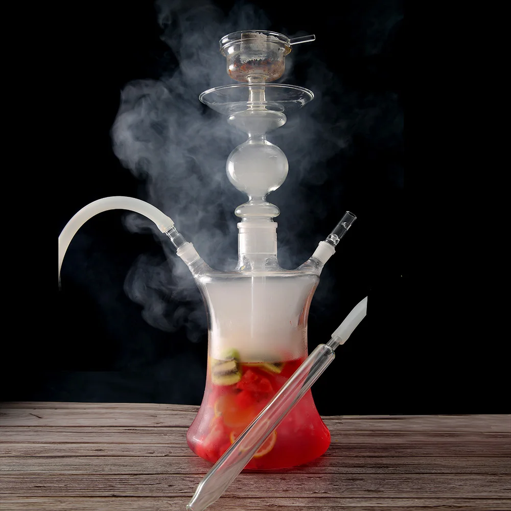 Hookah Hose Set Shisha Adapter Chicha Nargile Glass NarguileLed Art BossZaharh Big Mouth Piece Tuyau Silicone |
