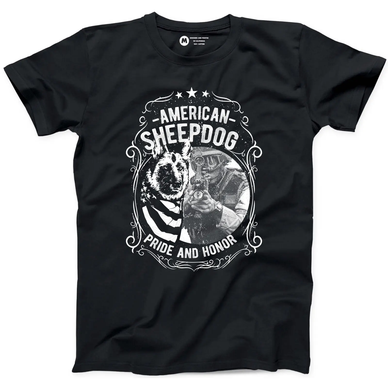 2019 забавная футболка в виде американской овчины полицейский офицер гордости