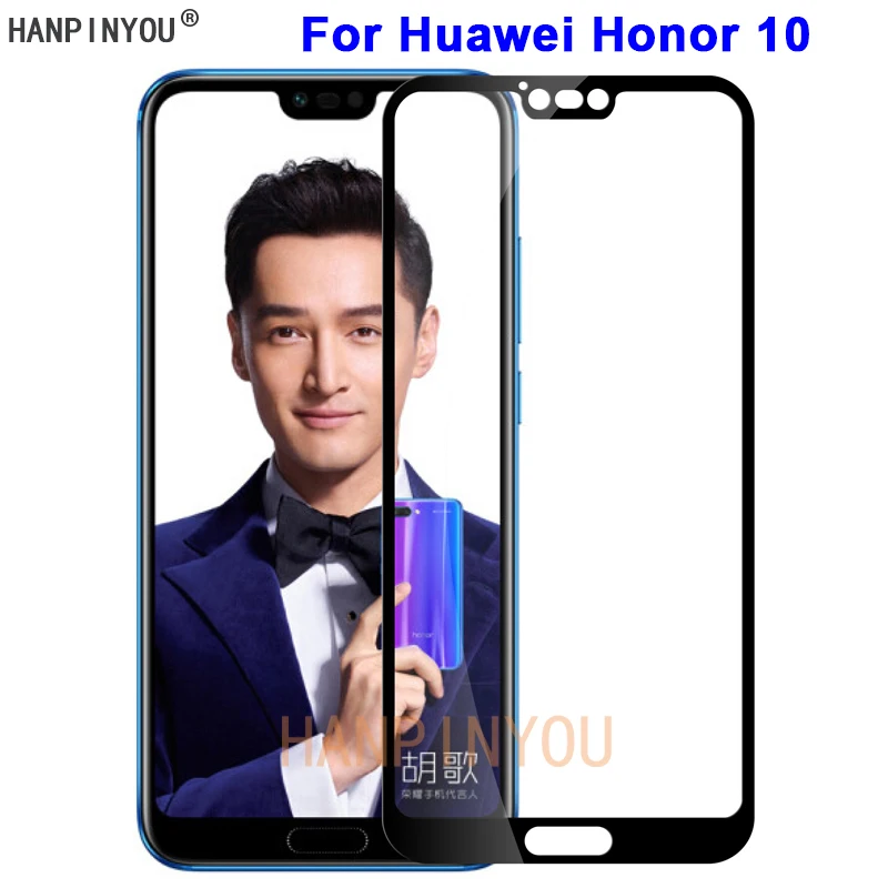 

For Huawei Honor 10 5.84" New 9H Hardness 2.5D Full Cover Toughened Tempered Glass Film Screen Protector Protect Guard