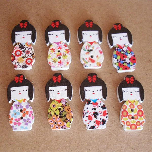 Послушание 100 шт. DIY мультфильм русский куклы в форме Деревянный Вышивание