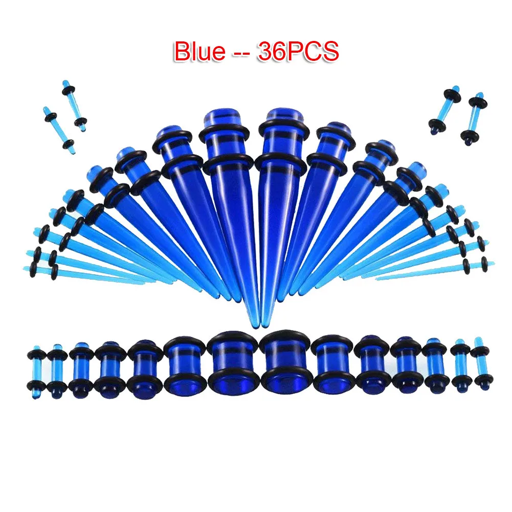 Акриловый ушной датчик конический штекер набор растягивающиеся наборы Тоннель