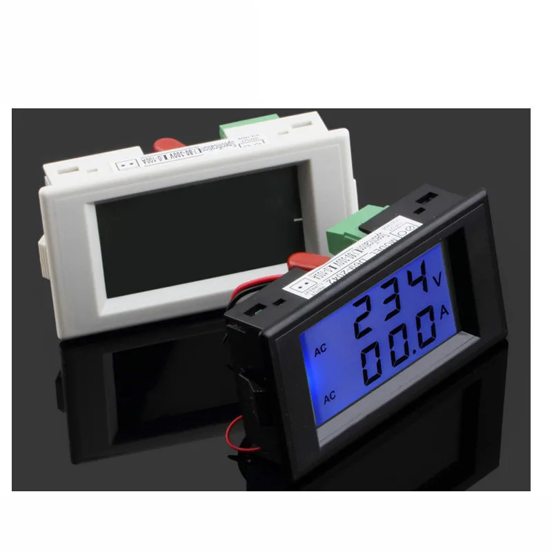 D69-2042 dual current voltage meter digital AC voltmeter ammeter watch | Инструменты