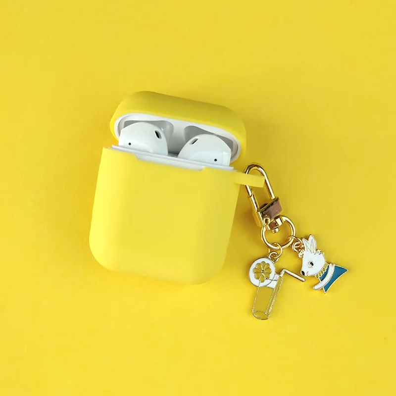 Роскошный силиконовый чехол с милым морковным кроликом для Apple аксессуары airpods