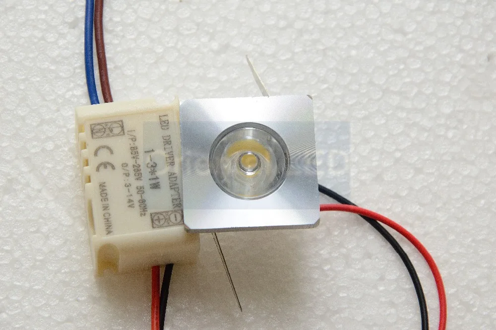 1 Вт мини квадратный светодиодный светильник для шкафа Мини 85 265 в CE ROHS потолочный