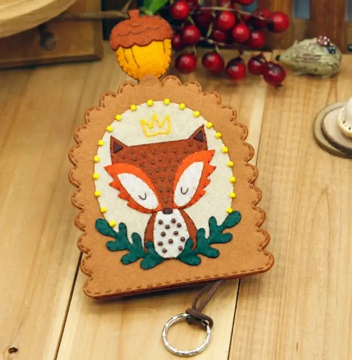 Цепочка для ключей из фетра «сделай сам», войлочная ткань ручной работы, нетканый Многофункциональный процесс для украшения дома, фетровый материал, упаковка «сделай сам»