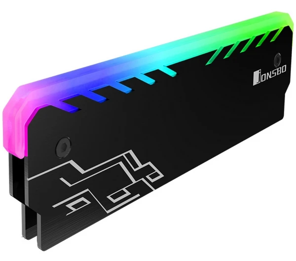 JONSBO RGB радиатор памяти ram Крышка корпуса алюминиевый радиатор ram жилет RGB подсветка