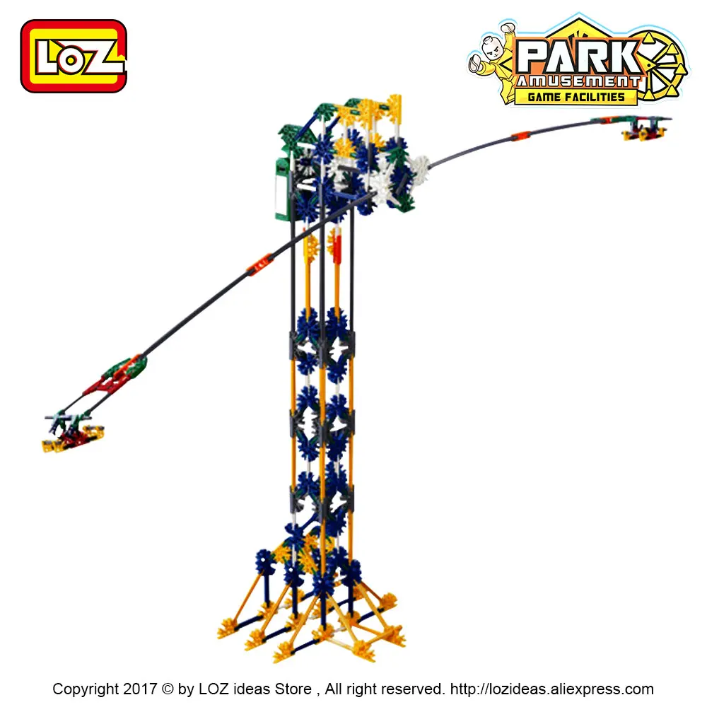 Конструктор LOZ технический молоток качели строительные блоки развивающие