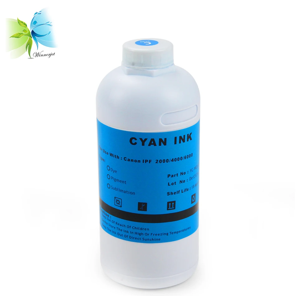 Winnerjet 12 цветных пигментных чернил для принтера Canon imagePROGRAF pro 500|pigment ink|ink for canonink printer