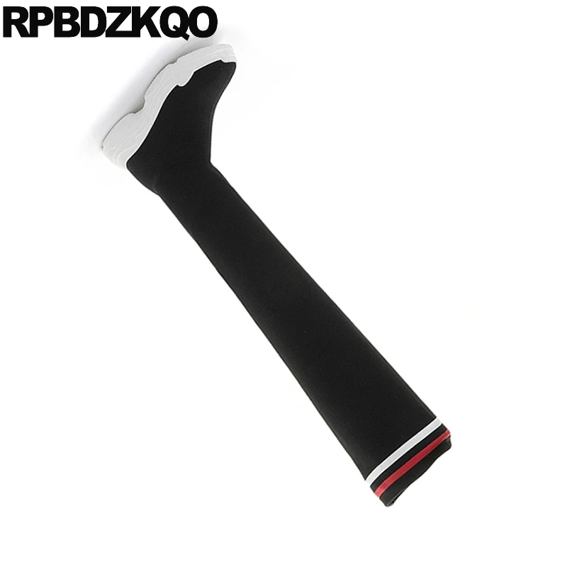 Вязаные туфли носки в британском стиле длинные эластичные облегающие сапоги