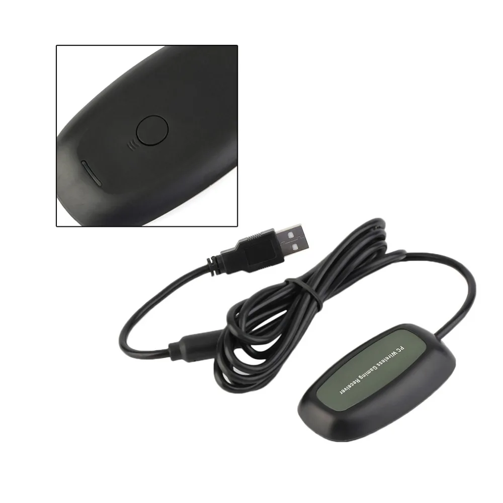 Черный USB 2,0 PC беспроводной контроллер игровой USB ресивер Адаптер для microsoft для xbox 360 с CD Прямая поставка