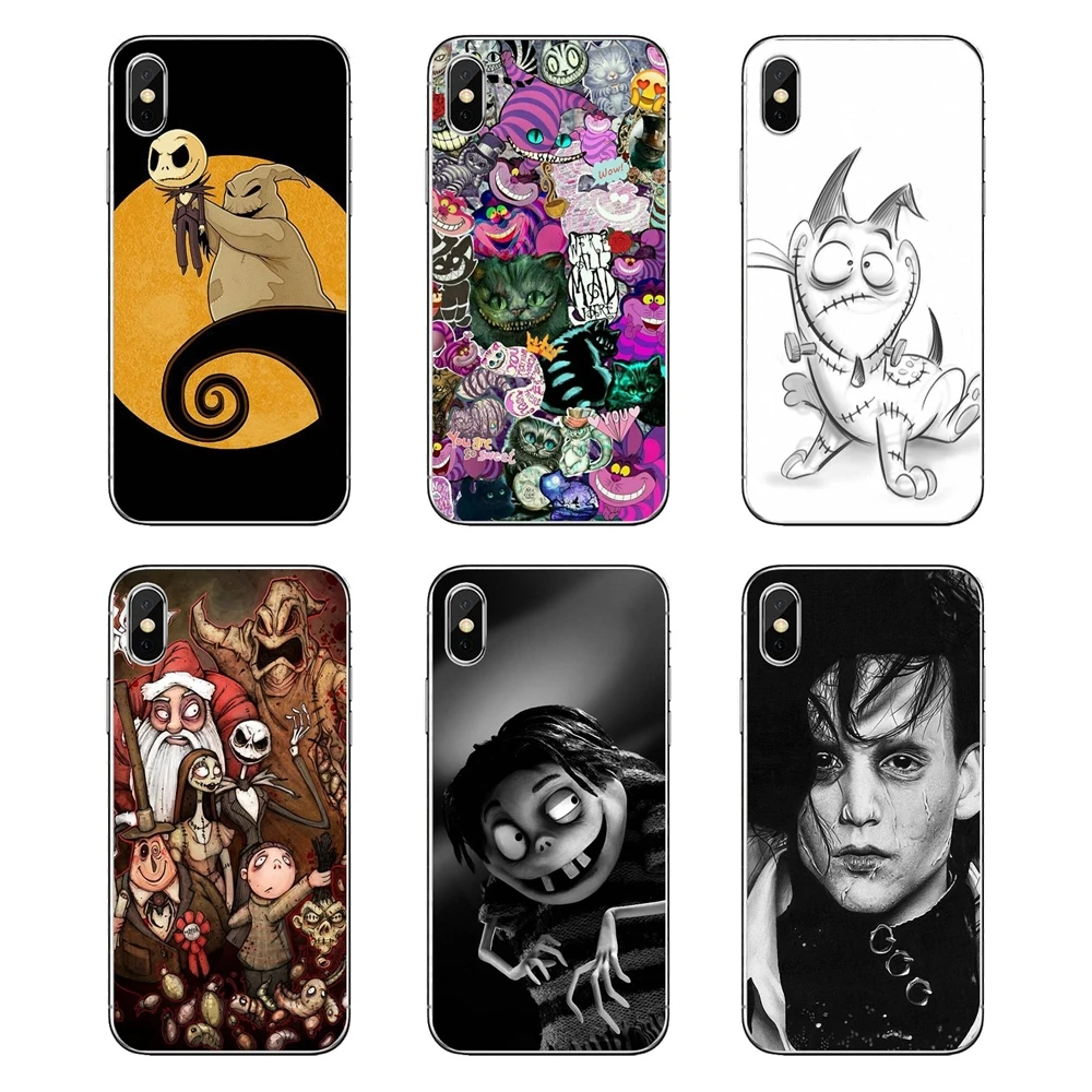 Мягкие прозрачные чехлы Tim Burton для Nokia 2 3 5 6 8 9 230 3310 1 7 Plus|Чехлы-накладки| |