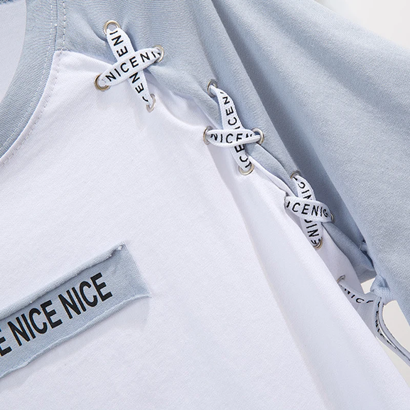 Женский комплект из 2 предметов свободная футболка и джинсовые шорты элегантные