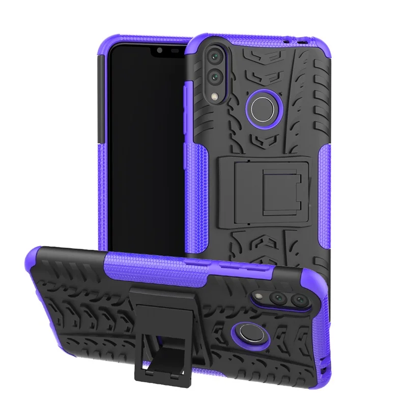purple Чехол для Huawei Honor 8C 8X 7A 7C 7X8 9 10 Lite 5A 5C 5X 6X Y5 Y6 Y7 Prime Y9 Nova 2i 3i противоударный чехол для телефона повышенной прочности с протекторным рисунком и крышка - Цвет: purple