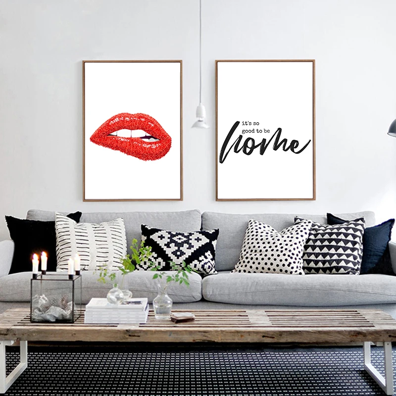 Print Wall Art Its So Good To Be Home Quote Printable Typography Model Simple Living Room Decor Canvas Painting on - Печать настенного искусства: Жить дома - это так здорово Цитата, печатная типография, модель простого декора гостиной, холст живописи.