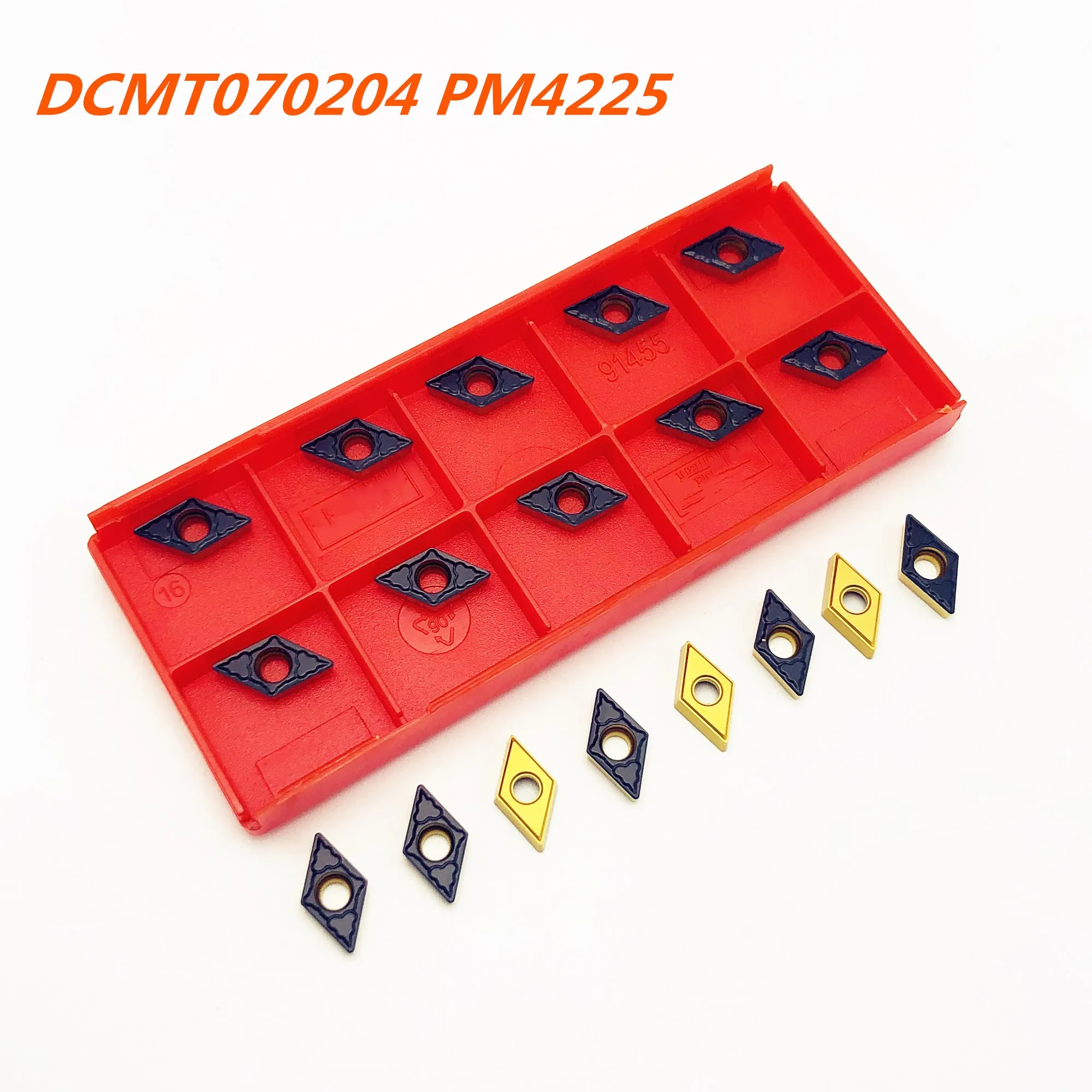 

Твердосплавная вставка DCMT070204 PM 4225 новый высококачественный внешний токарный станок токарный инструмент токарный фрезерный токарный стано...