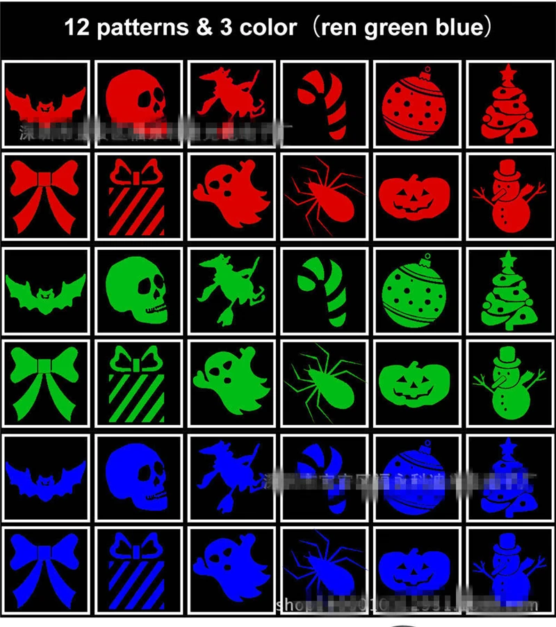 4 Вт Рождество Хэллоуин праздничное украшение светодиодное сценическое