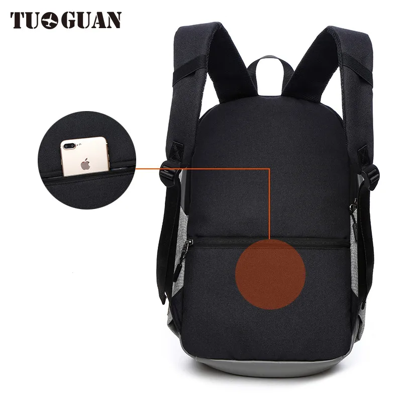 TUGUAN модные Для мужчин Водонепроницаемый рюкзак для ноутбука Анти-Вор Back Pack Bagpack