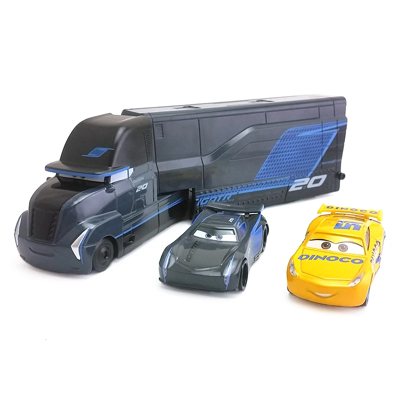Disney Pixar Cars 3 Jackson Storm& Hauler& Dinoco Cruz Ramirez металлический литой автомобиль 1:55 Свободный абсолютно и
