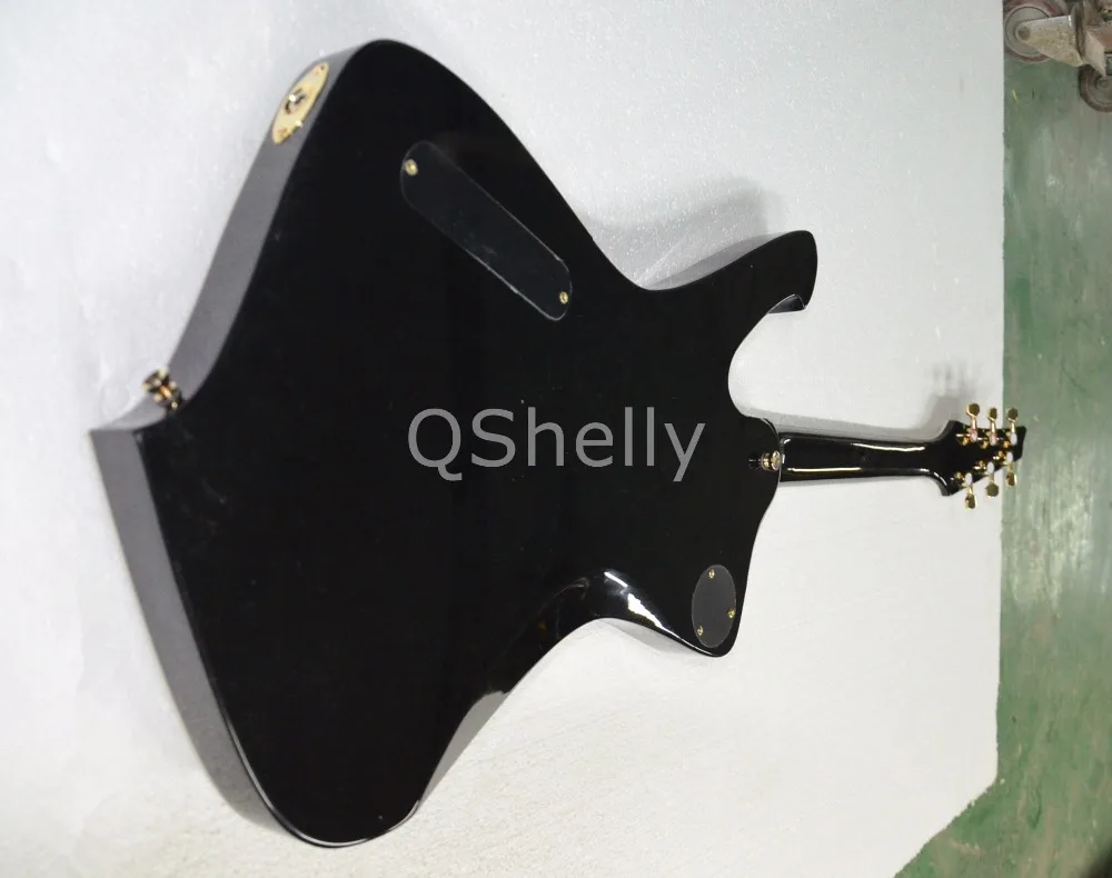 Высокое качество QShelly Пользовательские Белый abalone связывания PS10LTD Золотая Звезда мост тремоло Iceman электрогитара музыкальный инструмент магазин