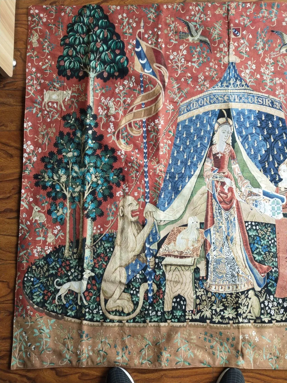 Серия Unicorn-noblelady платье для женщин большого размера 165*139 см декоративная ткань jacauard средневековый настенный гобелен PT-76