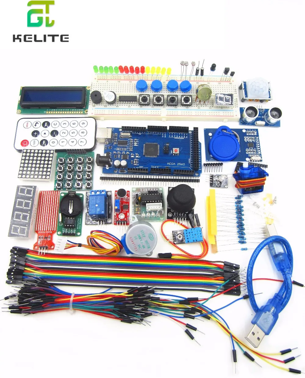 1 Набор МЕГА 2560 r3 стартовый комплект мотор сервопривод RFID ультразвуковое реле
