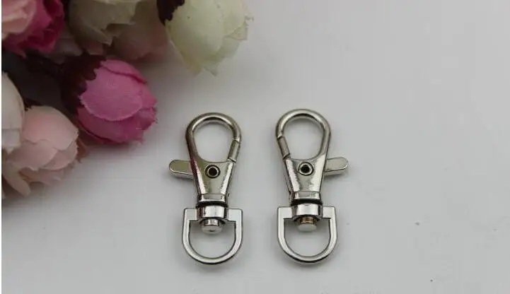 (100 PCS/lot) 4 color DIY bag spring link latch key chain lobster clasp hardware accessories | Багаж и сумки