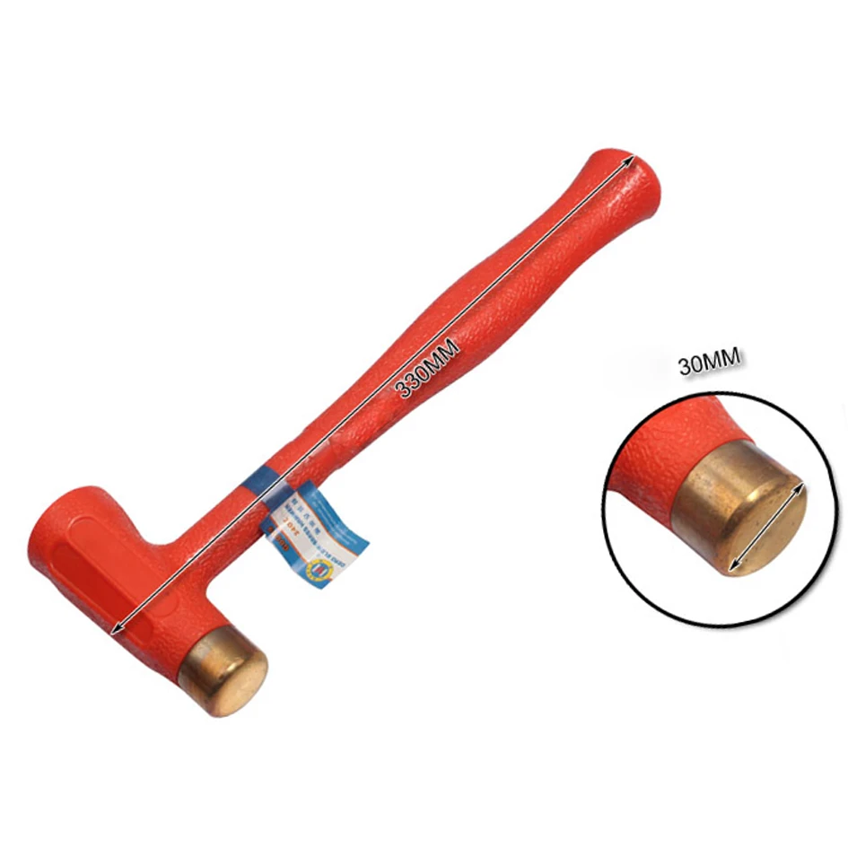 C MART tools 24 oz Dear Blow/латунный молоток Красный медный круглый пластиковая ручка