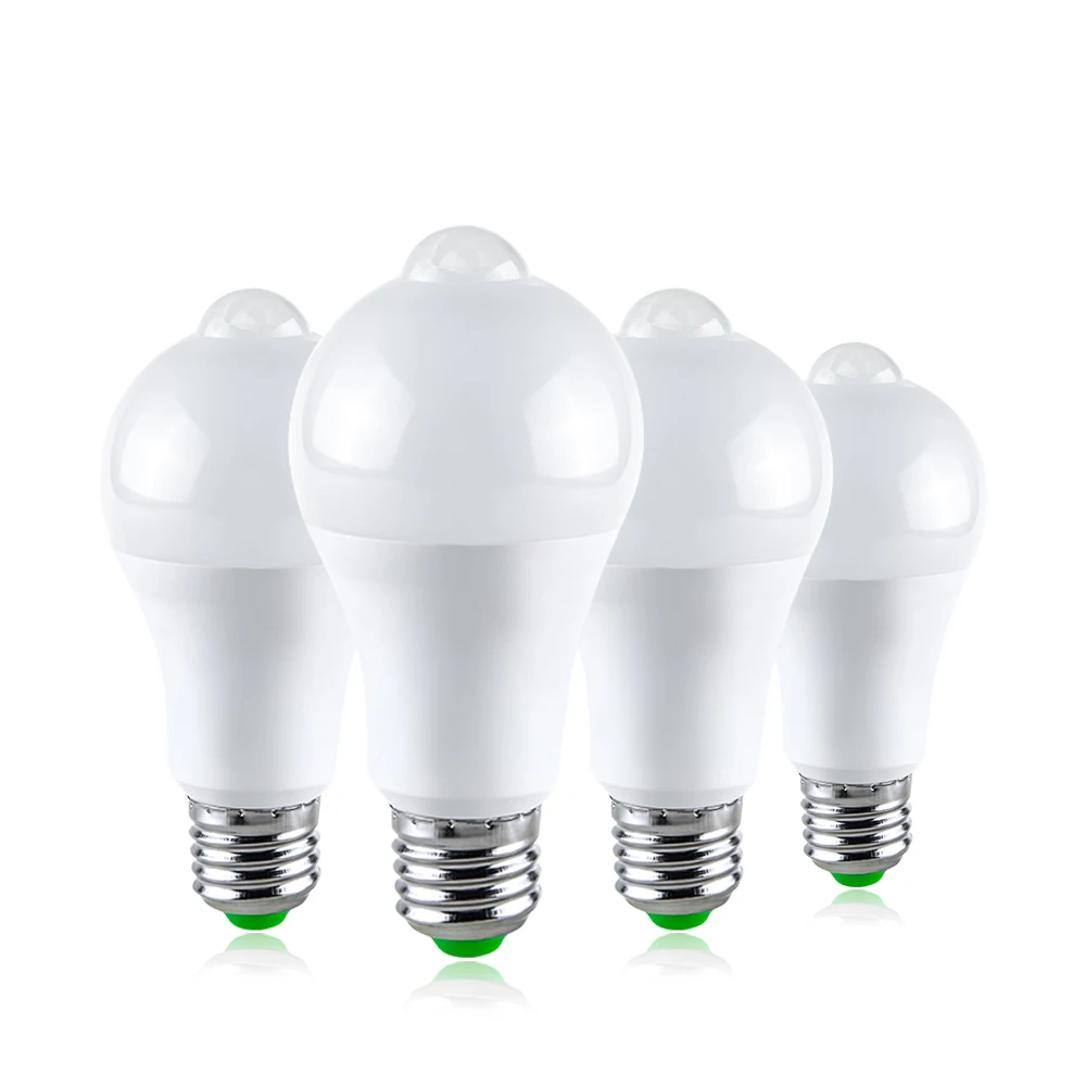 220 V E27 движения Сенсор PIR Светодиодный лампа 85 265 B22 12 W 18 Ночник для коридор прохода
