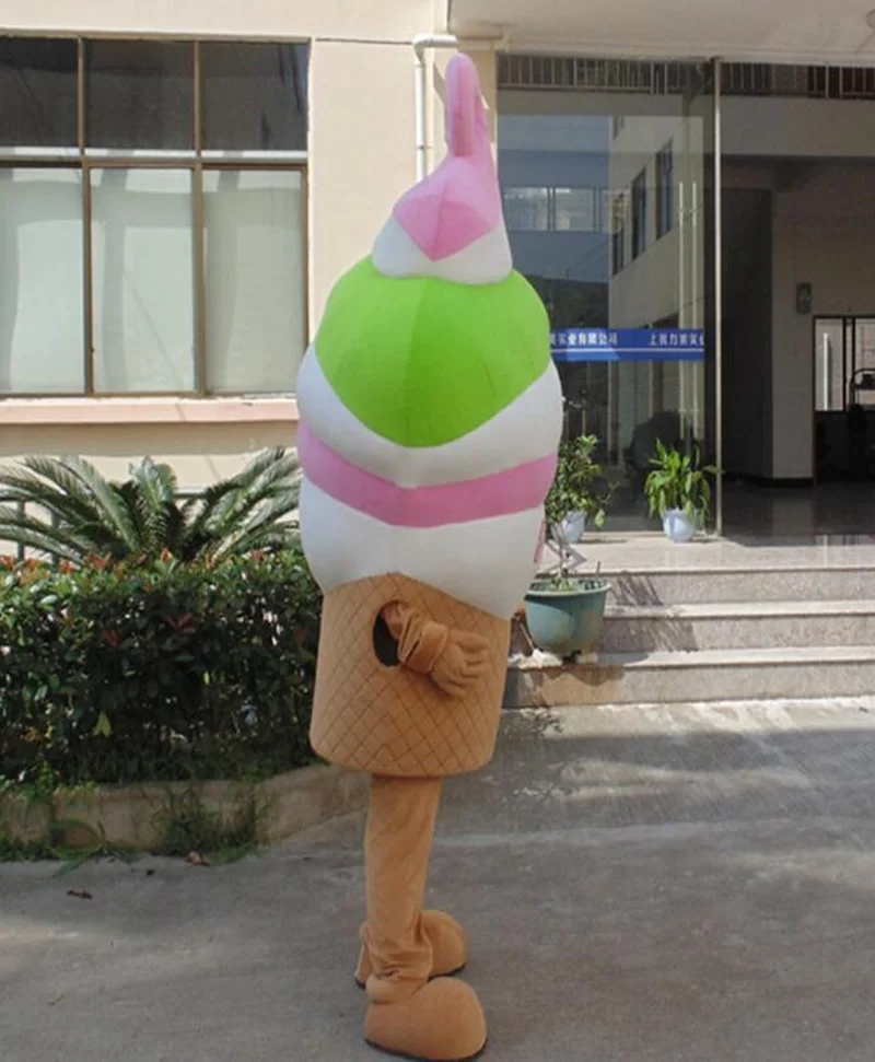 Реклама магазин мороженого конус талисман костюм костюмы Косплей Вечеринка