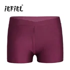 Детские шорты с v-образным вырезом и поясом для девочек, штаны для спортивной гимнастики, трико, танцевальные шорты, костюм для тренировок для детей