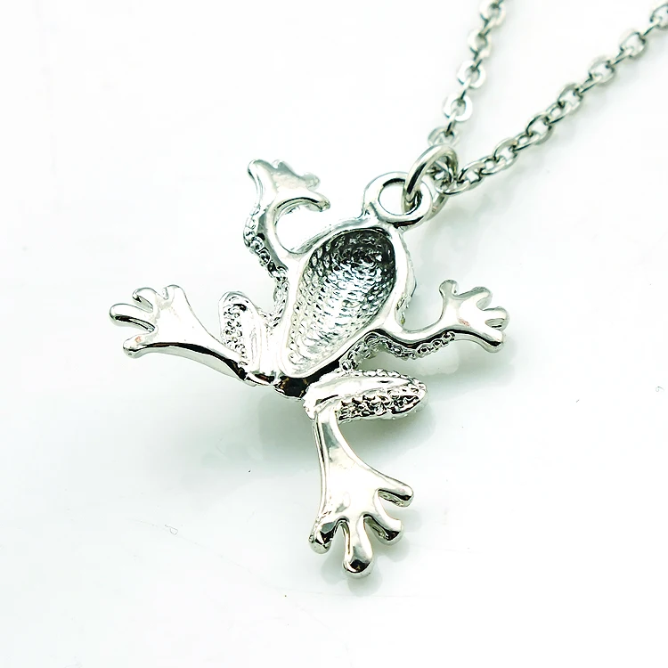 JINGLANG модные подвески ожерелье цепочка висячее плавающее хрустальное лягушки для