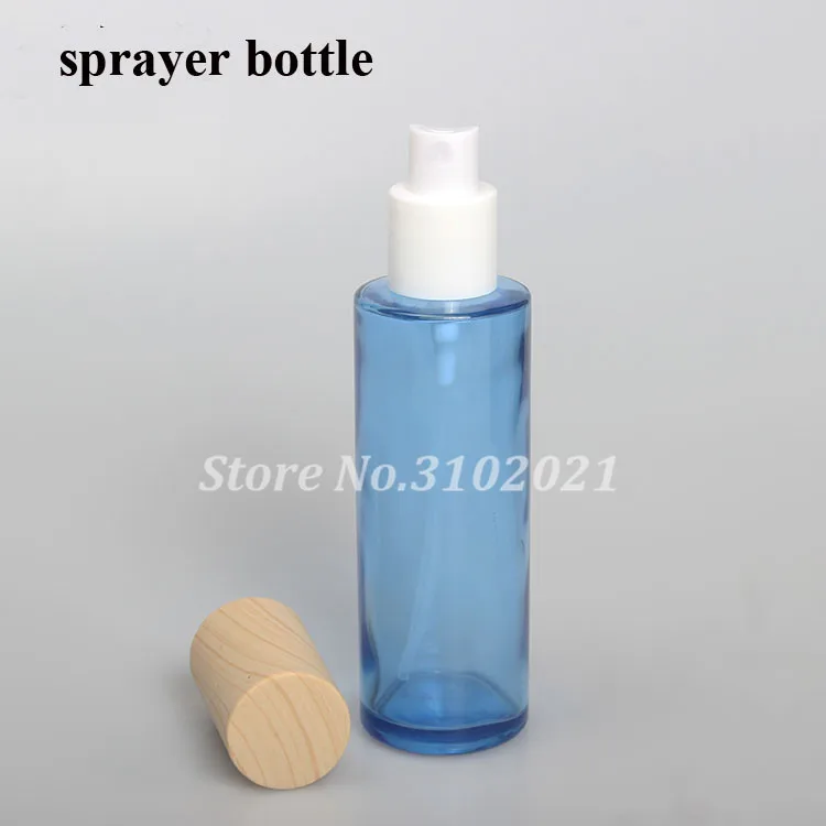 2/8 шт. 20 Вт 30 50 г синий Стекло DIY баночка для крема комплект 40/60/80/100/120 мл пустой