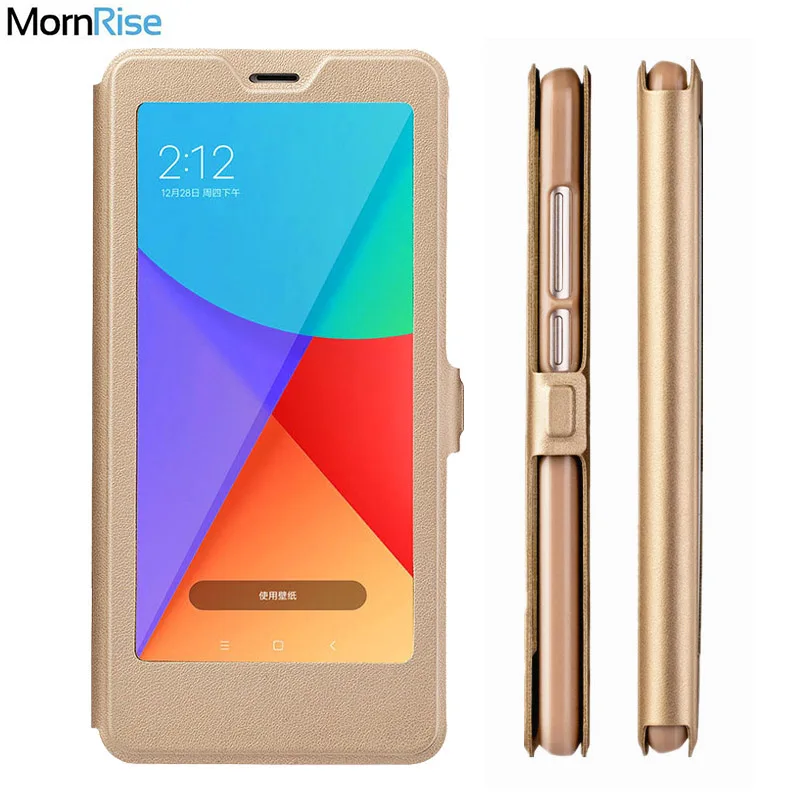 Роскошный умный флип чехол из ПУ кожи для Xiaomi Redmi Note 5 Глобальная Чехол на MI 6 Pro Plus с