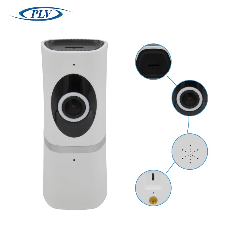 PLV HD 720P Беспроводной IP Камера 360 градусов панорамный FishEye Ночное видение мини