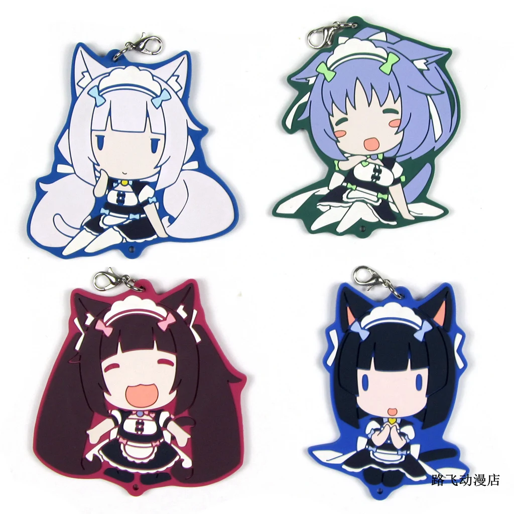 NEKOPARA Chocolat ваниль Кокосовая Корица фигурка аниме модель резиновый брелок кулон