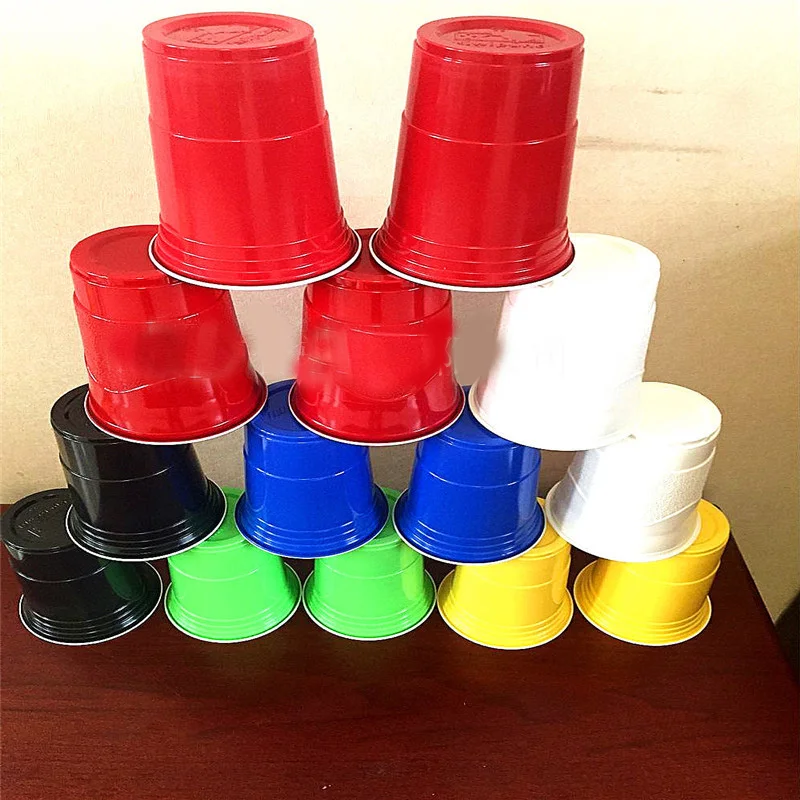 16OZ Plastic Red Beer Cup for Cup Song Disposable Cold Drink Cup for Beer Song Party Cups Do not use for Hot Drink 100pcs/lot