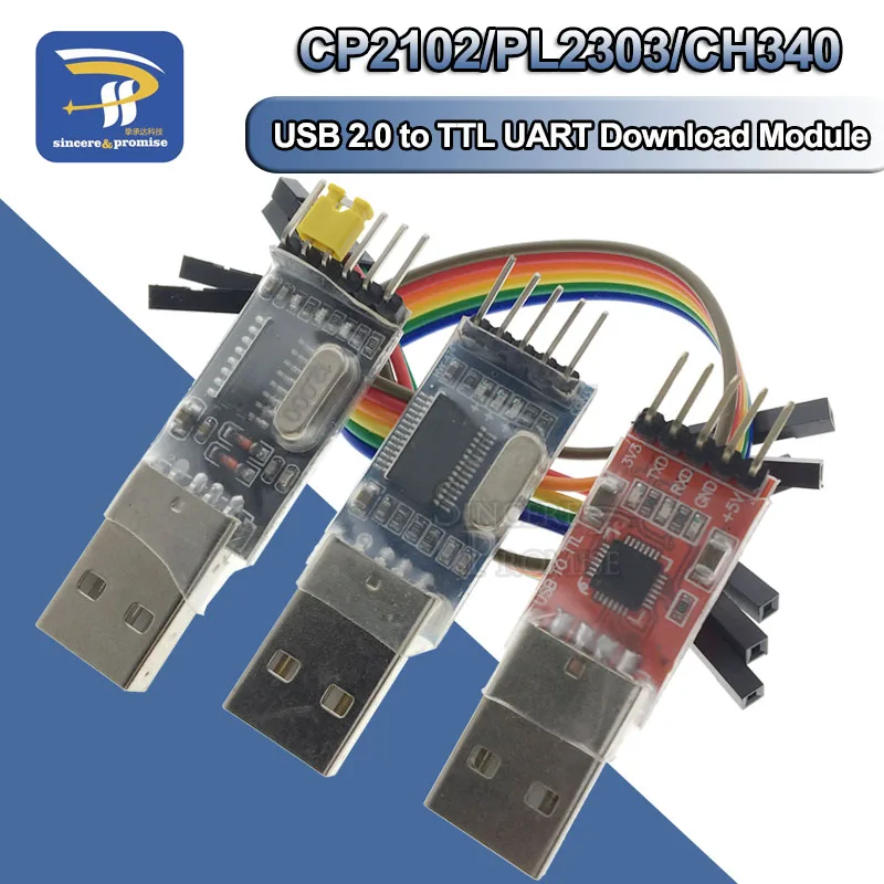 3 шт./лот = 1 шт PL2303HX загрузка+ 1 шт CP2102+ 1 шт CH340G USB для ttl для Arduino USB для UART ttl серийная кисть пластина модуль