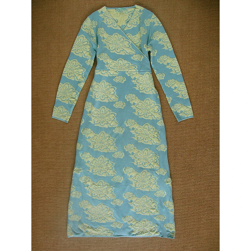 SALE New Fashion 2021 Designer Dress Women's Long Sleeve Jacquard Knitting Sweater | Женская одежда