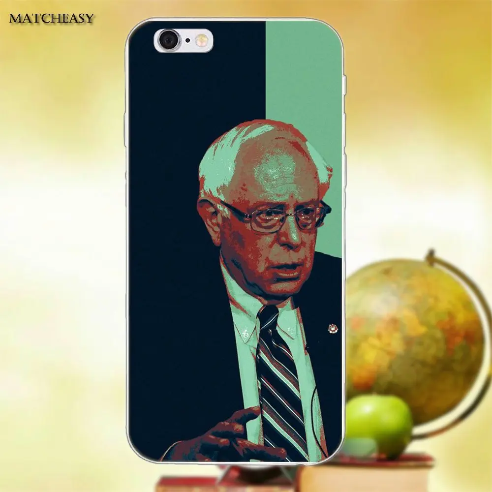 Чехол для Apple iPhone X XS Max XR 4 4S 5 5C SE 6 6S 7 8 Plus из ТПУ Bernie Sanders | Мобильные телефоны и
