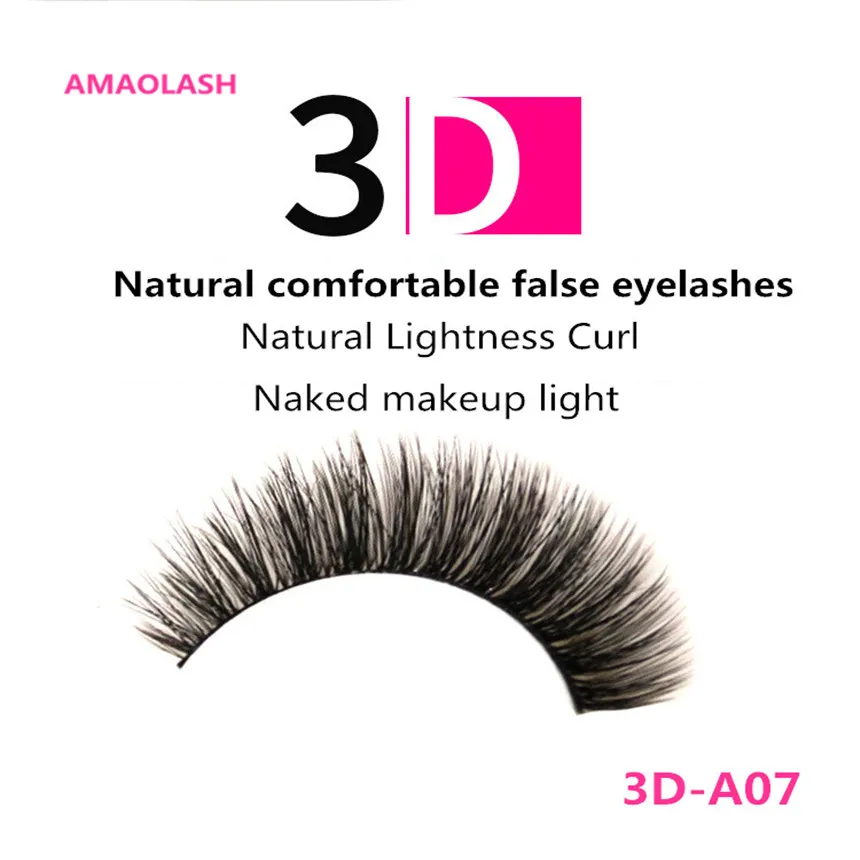 AMAOLASH 3 Пары ресниц 3D накладные ресницы A07 искусственные натуральные
