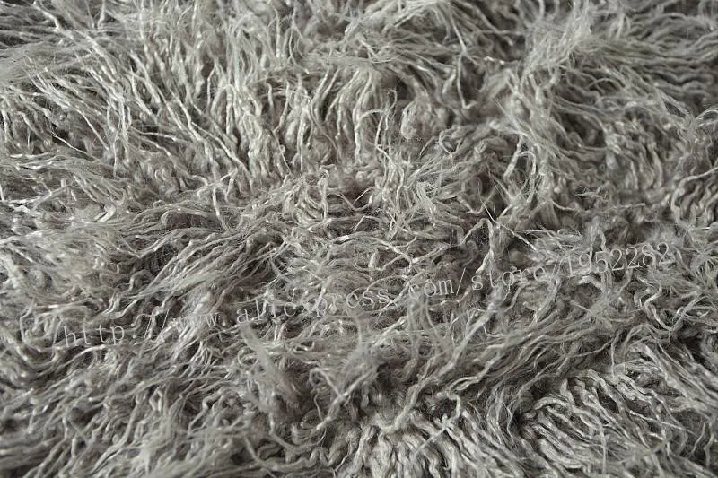 100X160CMLight gray Реквизит для фотосъемки новорожденных одеяло s, мягкое длинное плюшевое детское одеяло корзина Flokati Stuffer, искусственный мех Fotografia фон 1 м* 1,6 м - Цвет: 100X160CMLight gray