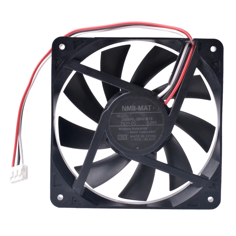 NMB 70 мм вентилятор 2806RL 09W B19 7015 70x70x15 5 в 7 USB двойной шариковый подшипник DIY