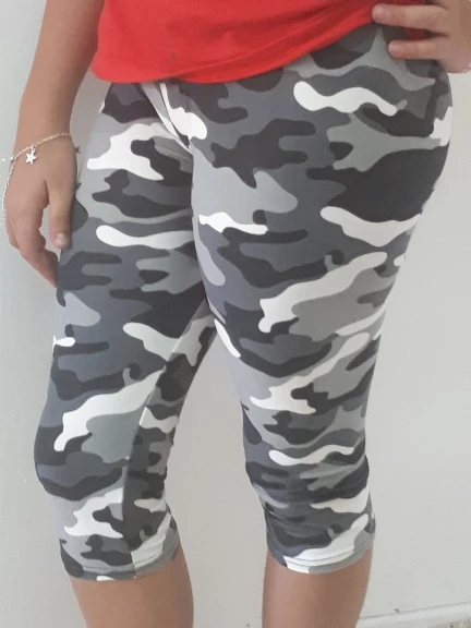 Gray White camo 7 YRRETY, женские укороченные штаны с принтом, женские Капри, высокая талия, сексуальные леггинсы, женские штаны, Мягкие штаны, женские летние леггинсы - Цвет: Gray White camo 7