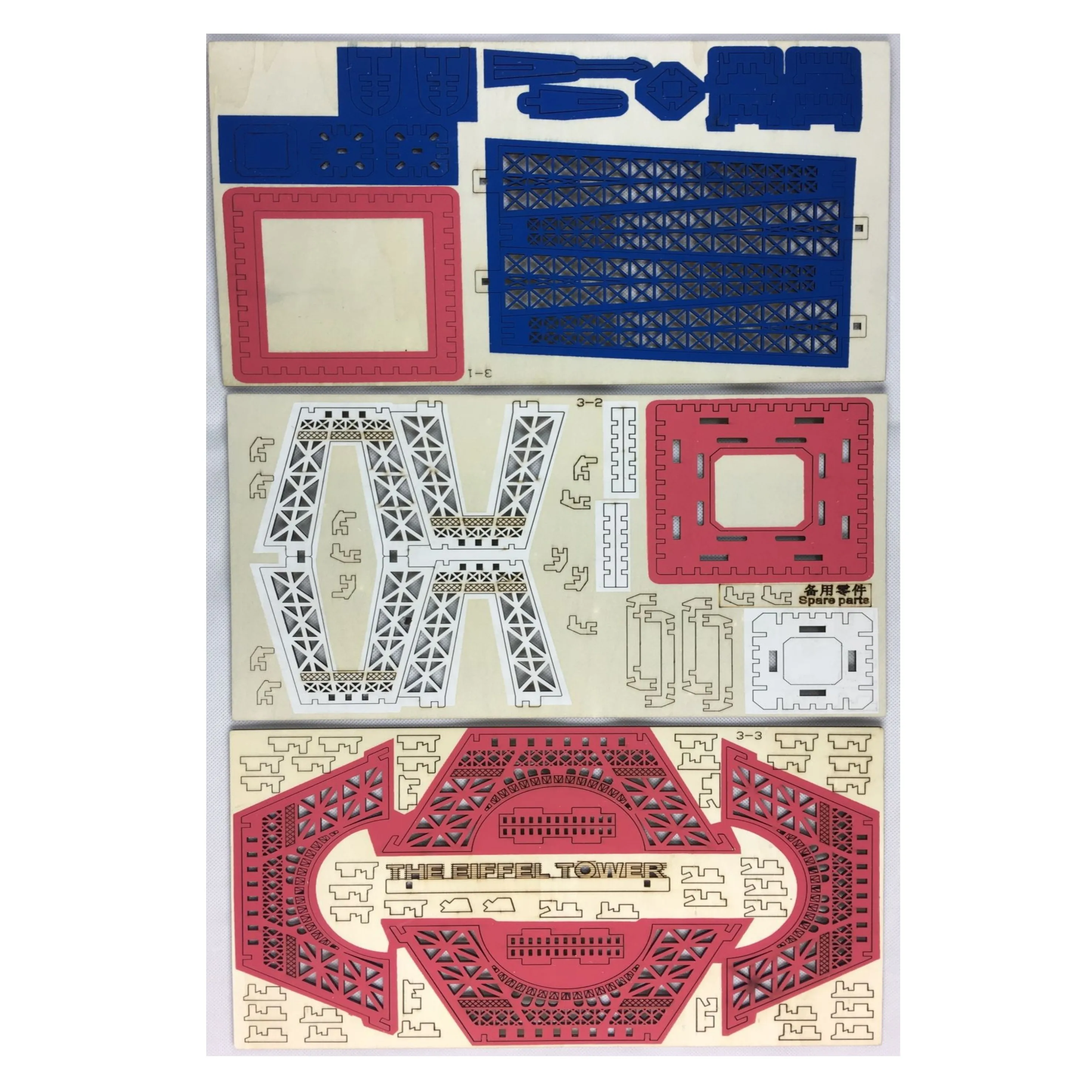 

3D Wooden Puzzle Jigsaw Toys Laser Cutting DIY Manual Assembly Paris Eiffel Tower Educational Learning Wooden Toys for Children