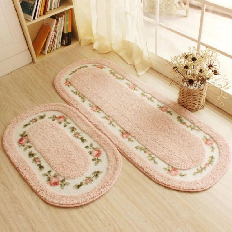 Небольшой водонепроницаемый впитывающий ковер в виде цветка покрывало