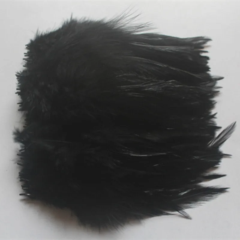 Лидер продаж оптовая продажа 100 шт. Симпатичные 4-6 дюймов/10-15 см черные перья с шеи