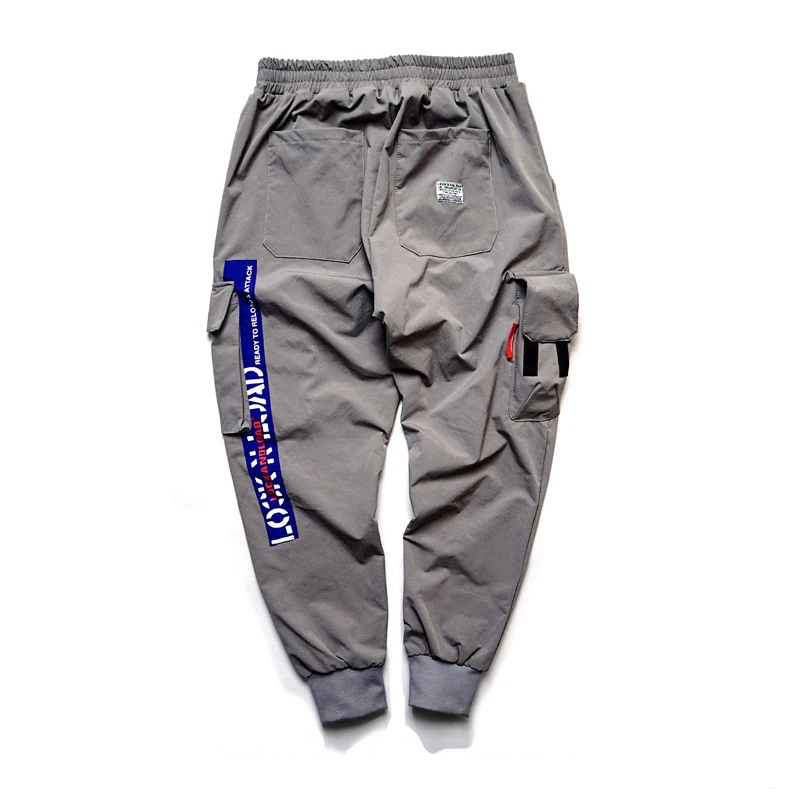 

Hip Hop Joggers Pants Men 2019 Streetwear Male Women Running Multi-pocket Cargo Pant Casual Harajuku Sweatpants Black GM24