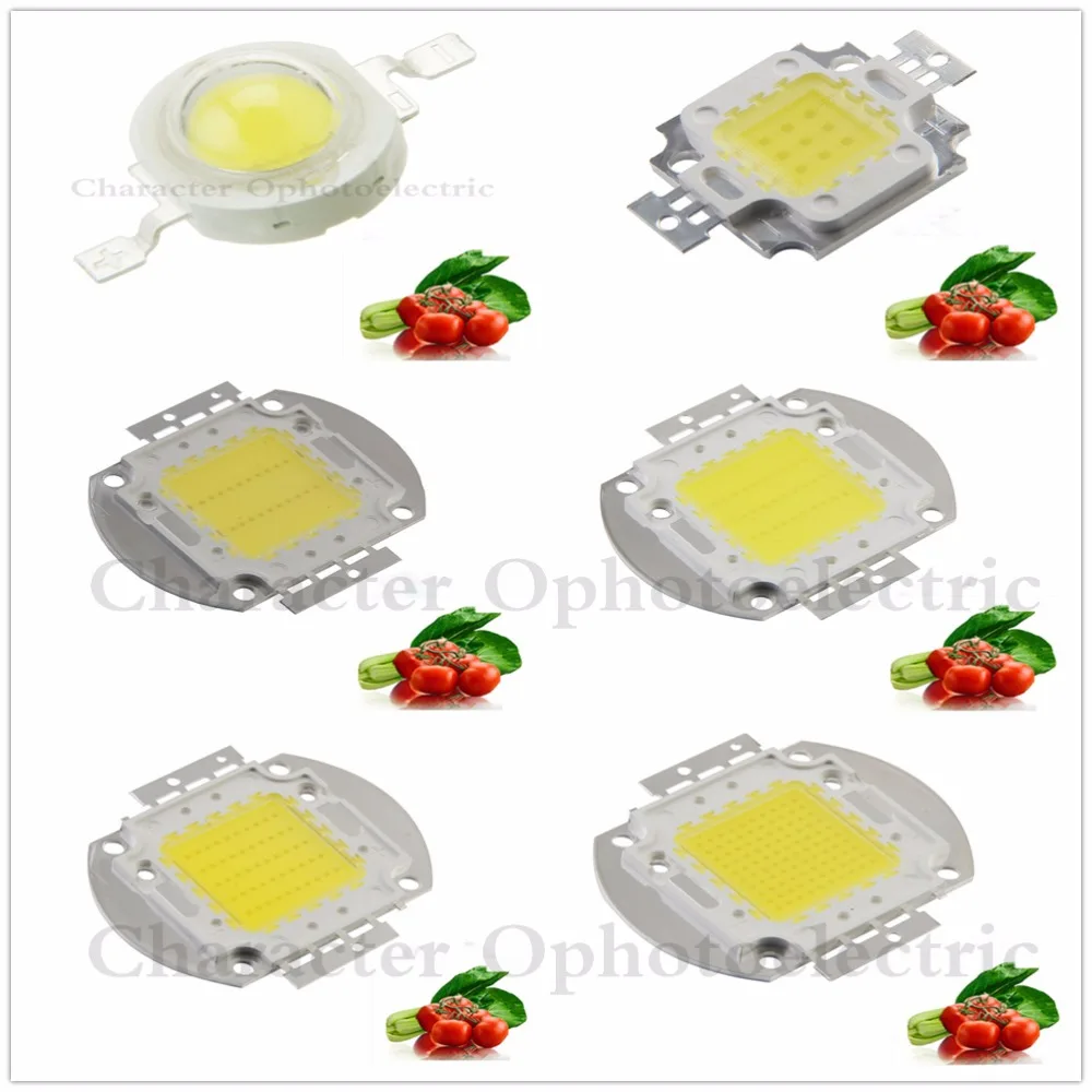 3W 10W 20W 30W 50W 100W полный спектр белого 385 ~ 730nm 1800LM 9000LM 9 12V SMD LED часть для